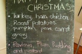  A full Christmas menu was enjoyed by attendees. 