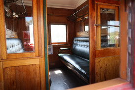 The open air carriages proved popular with train goers. 
