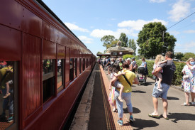 About 200 people made the journey from Camperdown to Warrnambool. 