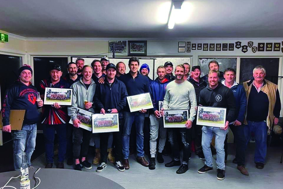 Reunited: Some of the 2017 team who gathered in Lismore for a night of reminiscing last Saturday.