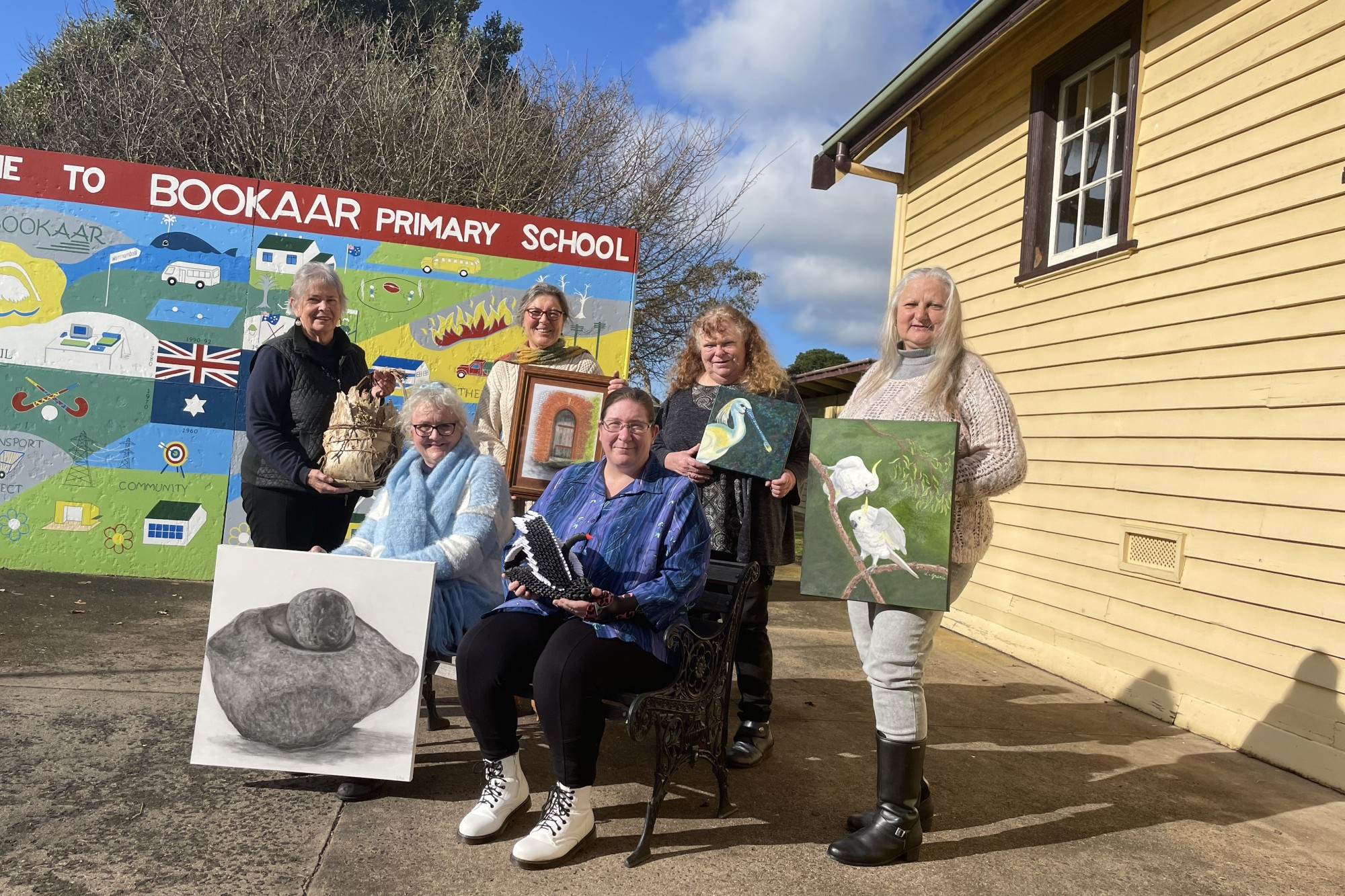 Creative outlet: Six local artists have spent months creating more than 130 pieces of artwork which will be displayed in an exhibition from this weekend.