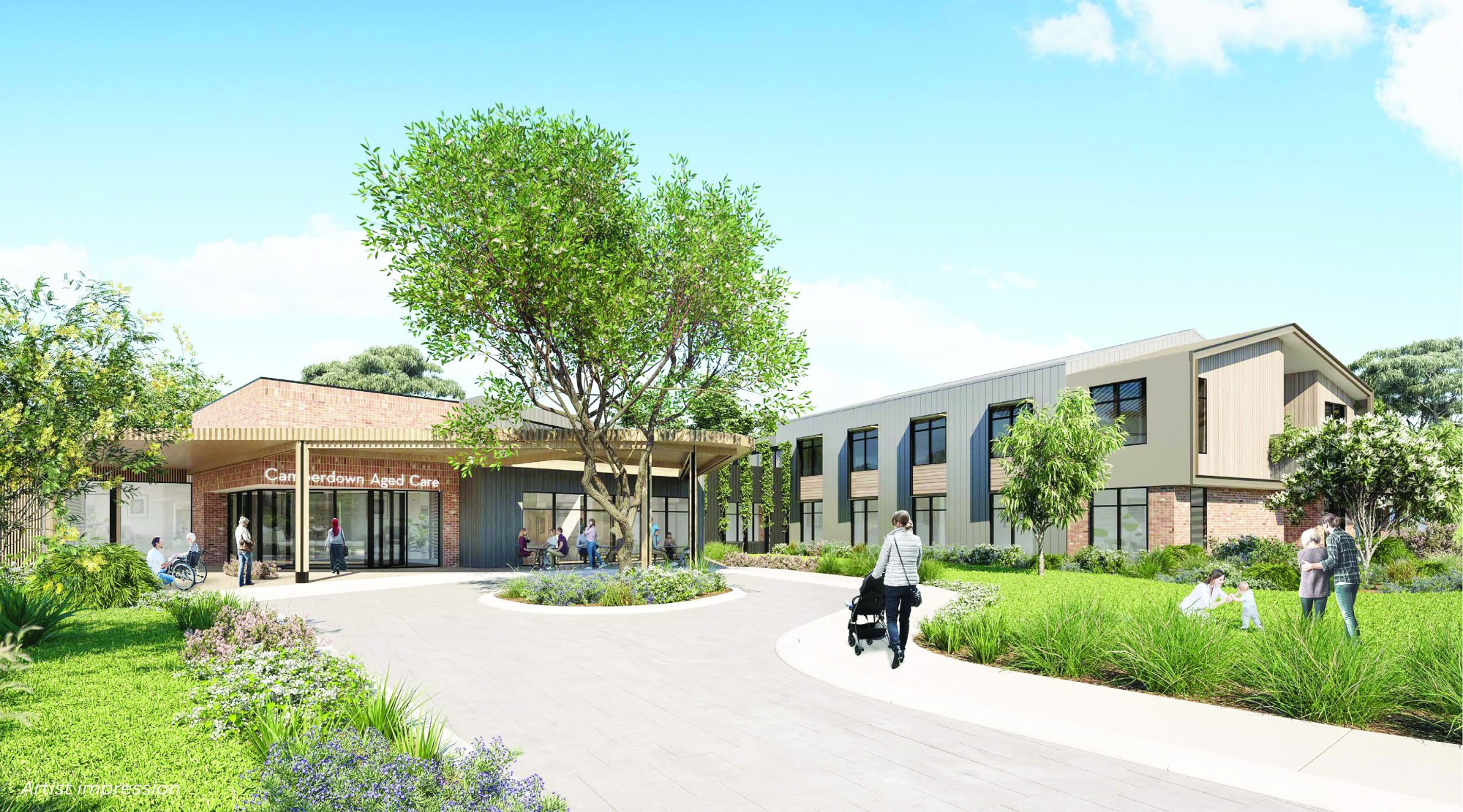 The designs feature outdoor spaces as well as a 36-bed, two-storey facility.