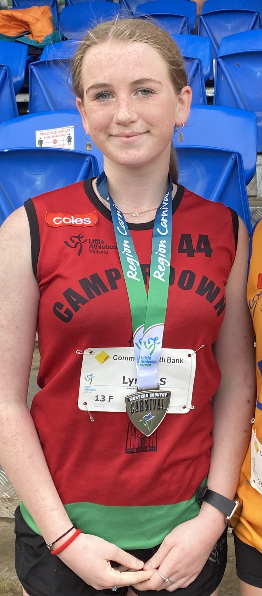 Success: silver medalist Lynley Sharp