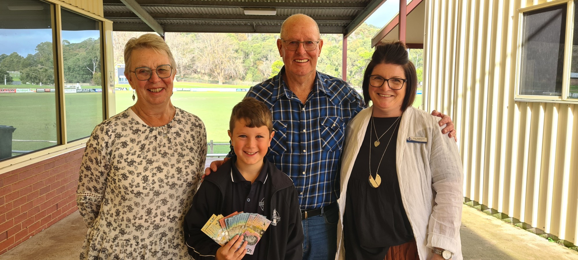 Top effort: Miller Murphy ran three kilometres every day in June for a fundraiser.