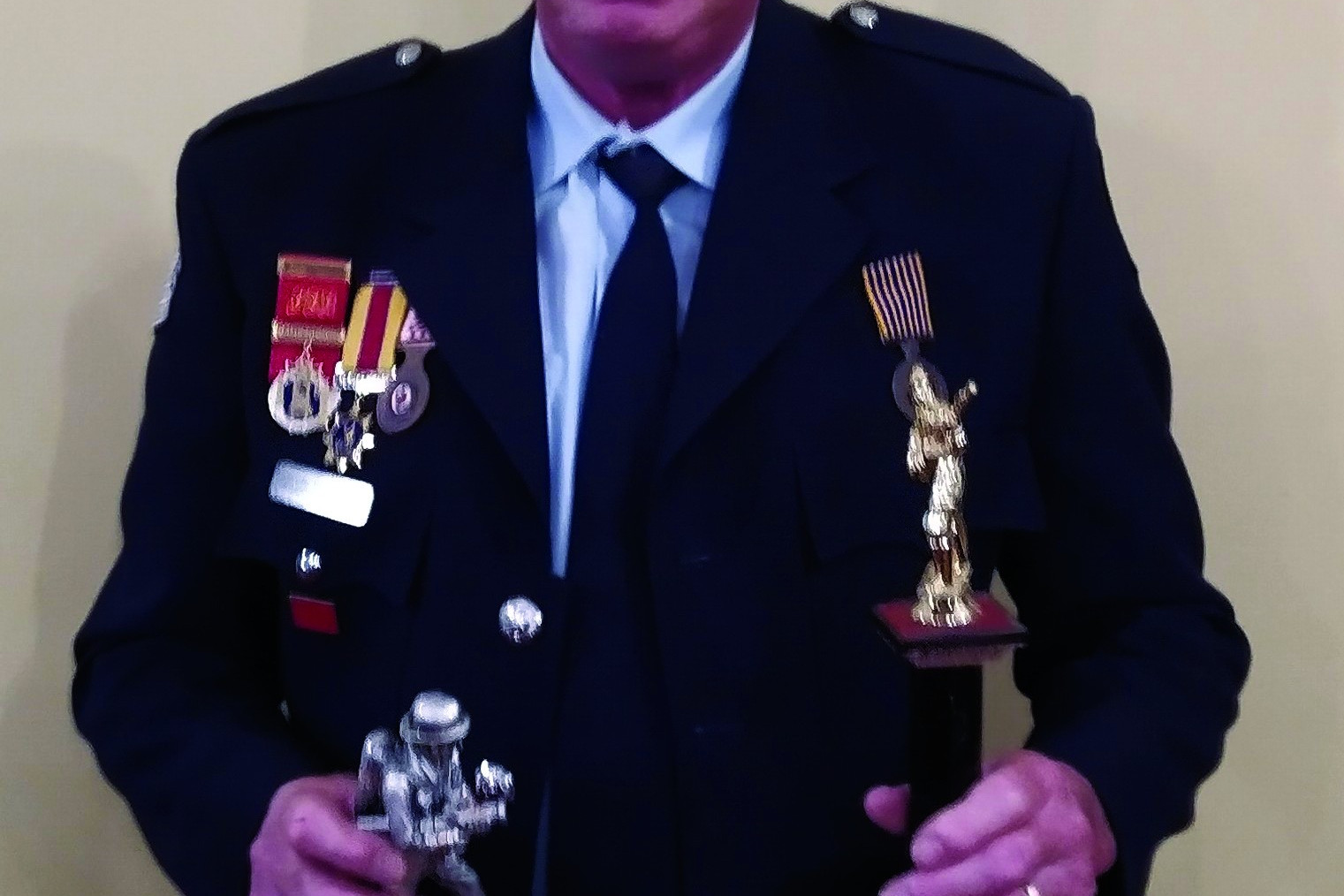 Paul Brebner was awarded Camperdown CFA’s Fireperson of the year.