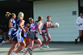 Sophie Conheady had a strong game for the Magpies in wing attack and centre. 