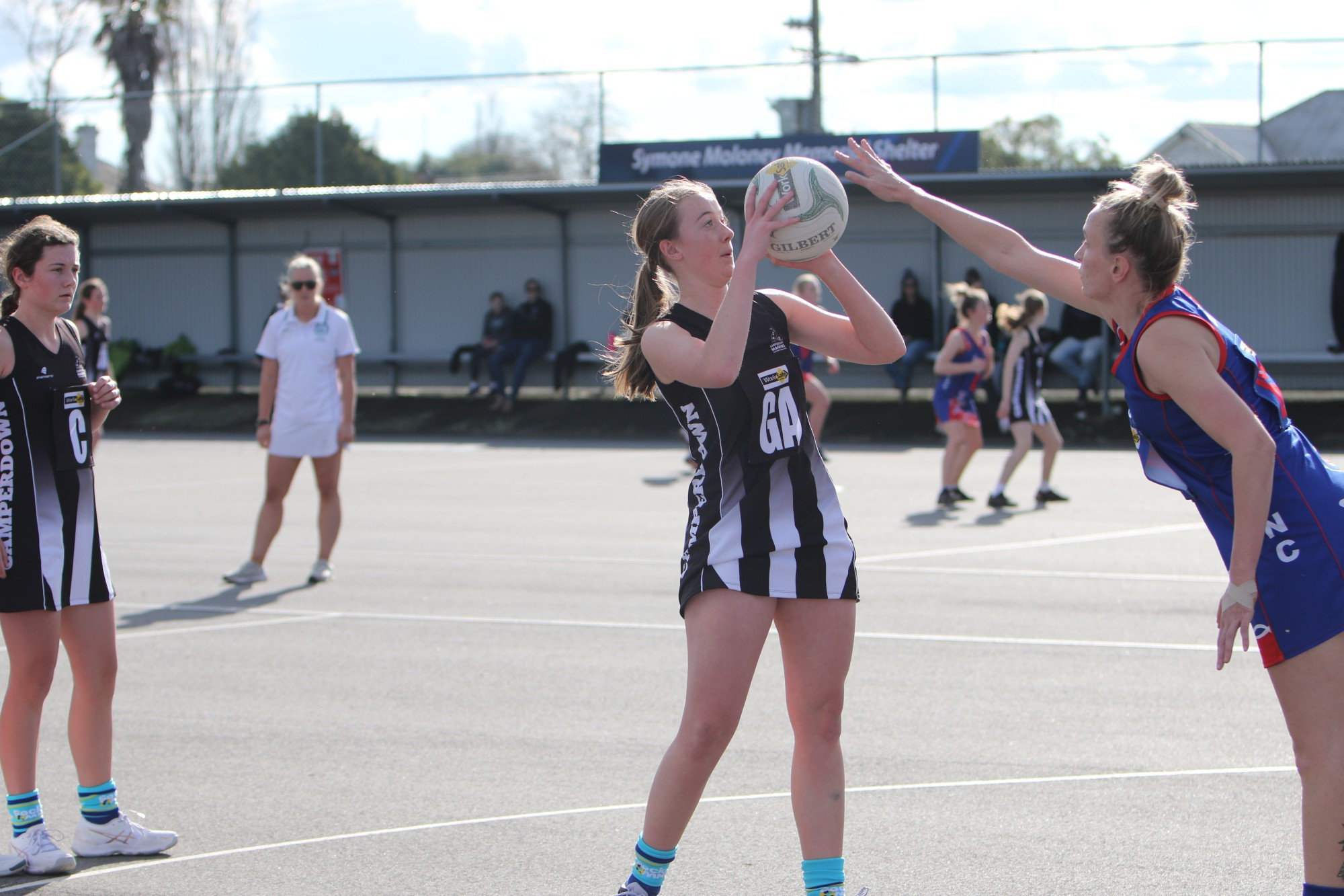 Magpie netballers in action - feature photo