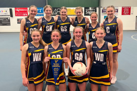 MRC year eight girls netball team. 