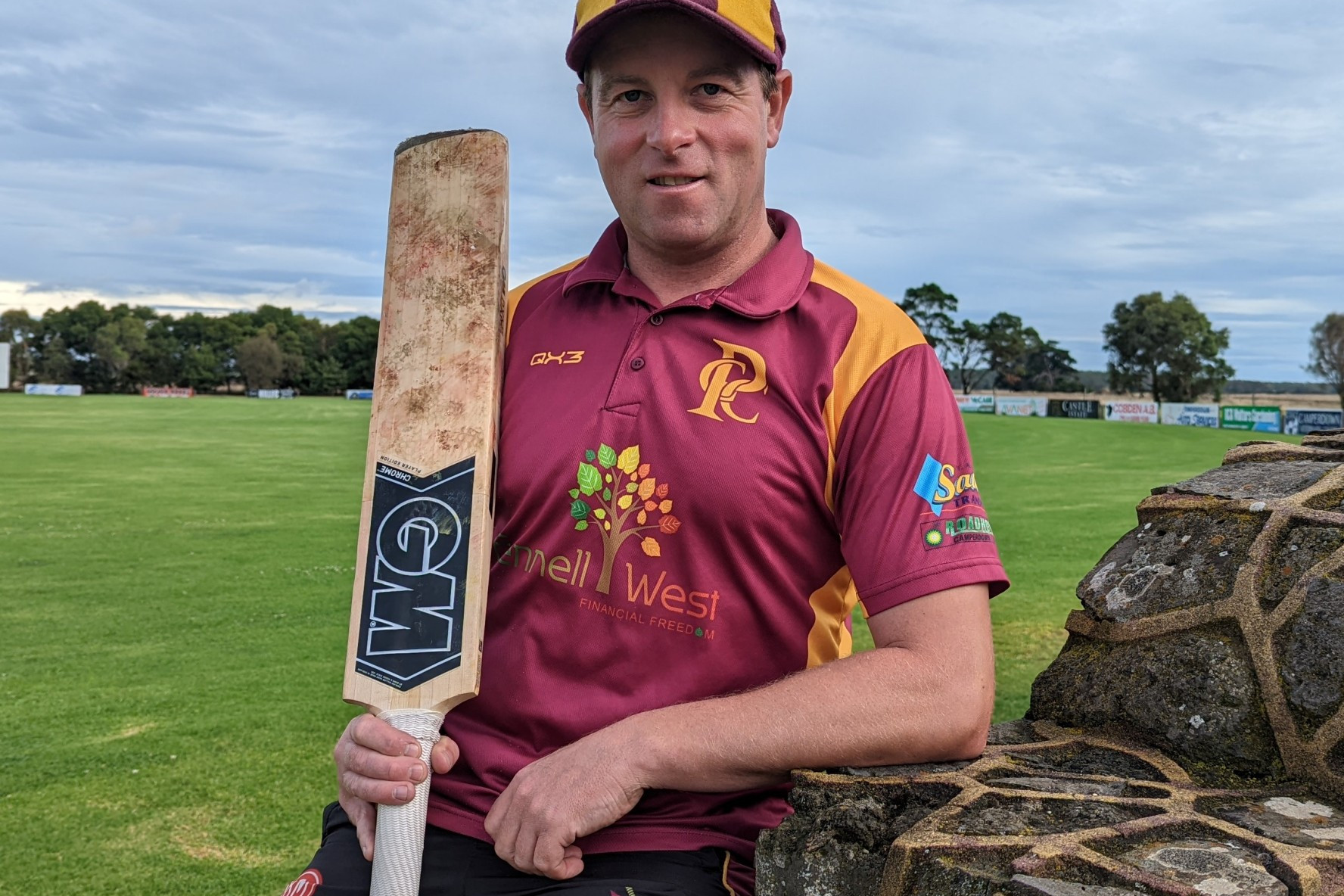 Great achievement: Luke Reynolds will become only the fourth man to reach 400 games for Pomborneit Cricket Club.