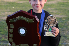 Charlie Unwin – boys’ Championship Shield winner. 