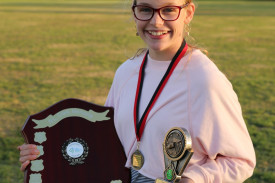 Lila Bennet – girls’ Championship Shield winner. 