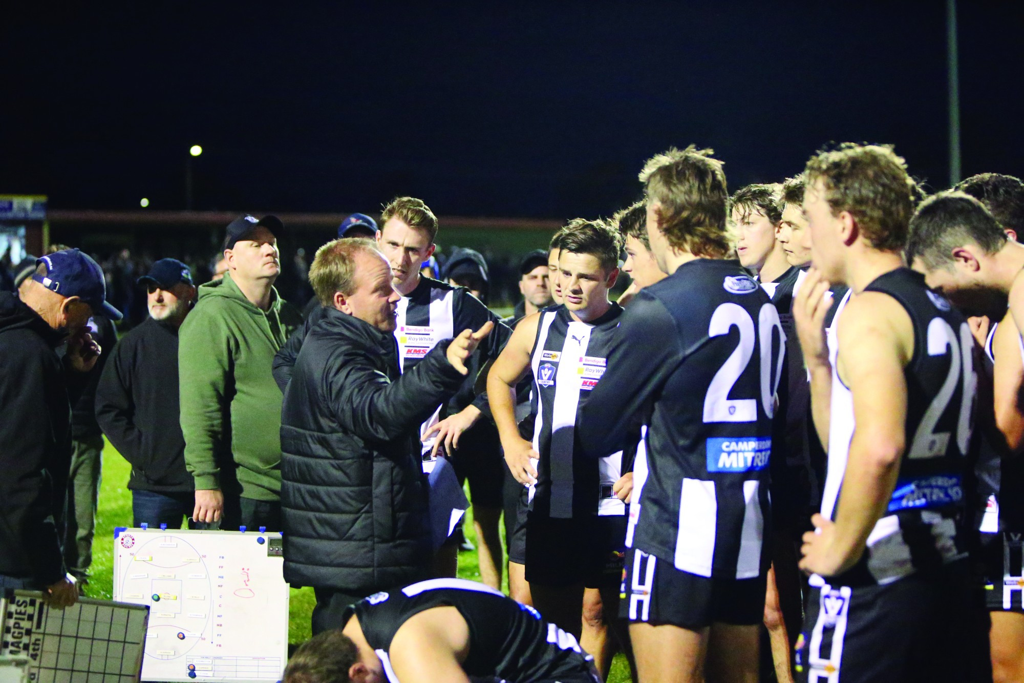 Balancing act: Magpies coach Neville Swayn wants to remain competitive while building up the next generation.