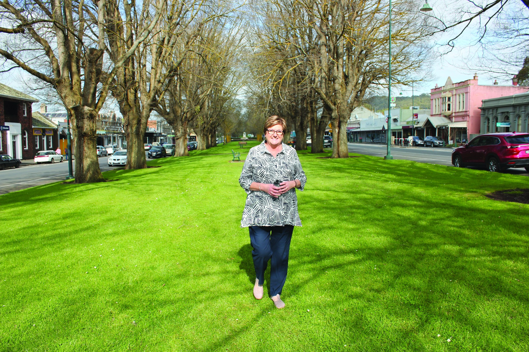 Welcome: Corangamite Shire mayor Ruth Gstrein welcomed a roads funding commitment if the Liberals are re-elected at the coming election.