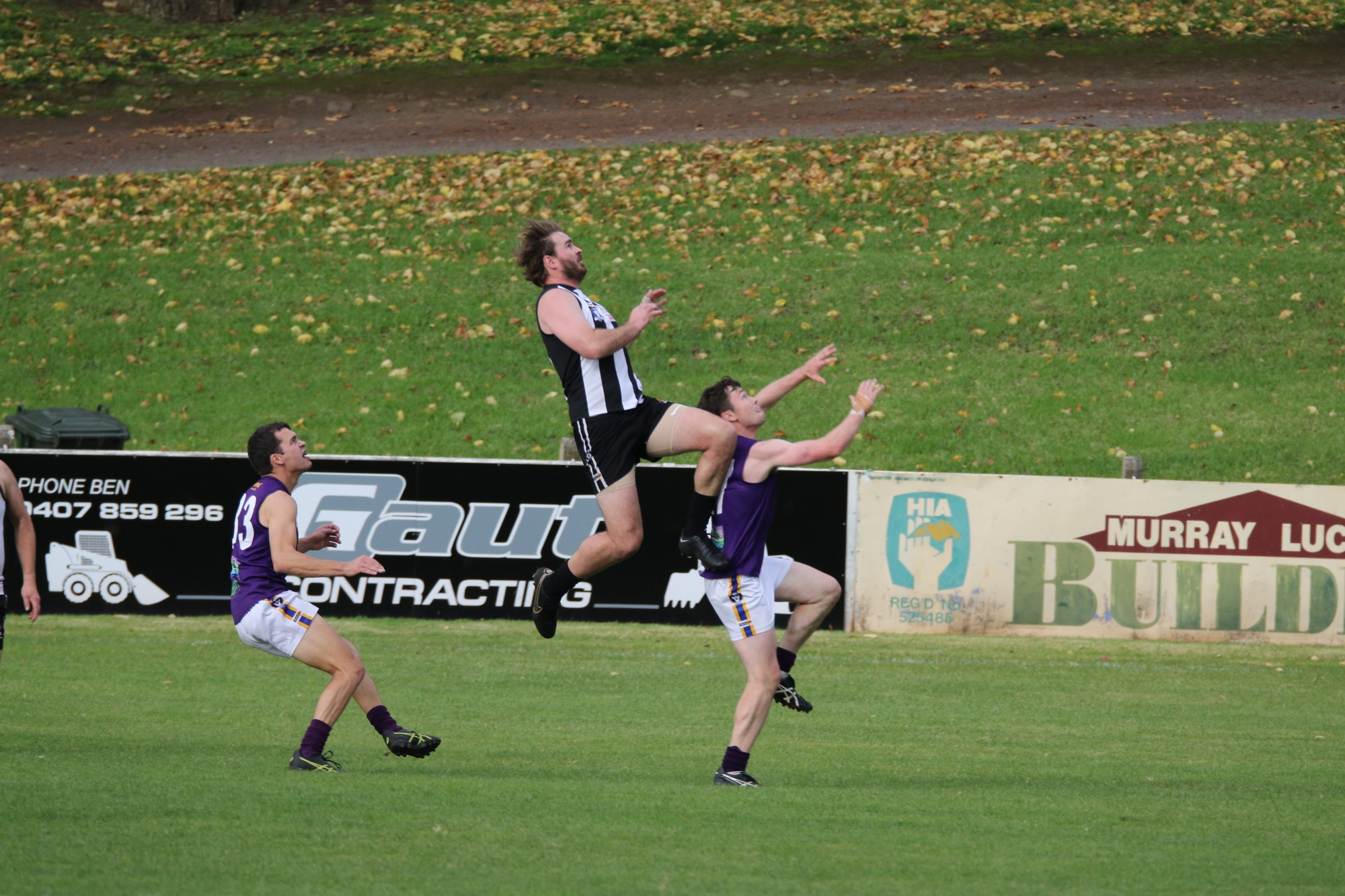 Big presence: Sam Gordon kicked eight in the Magpies’ 50-point win over Port Fairy.