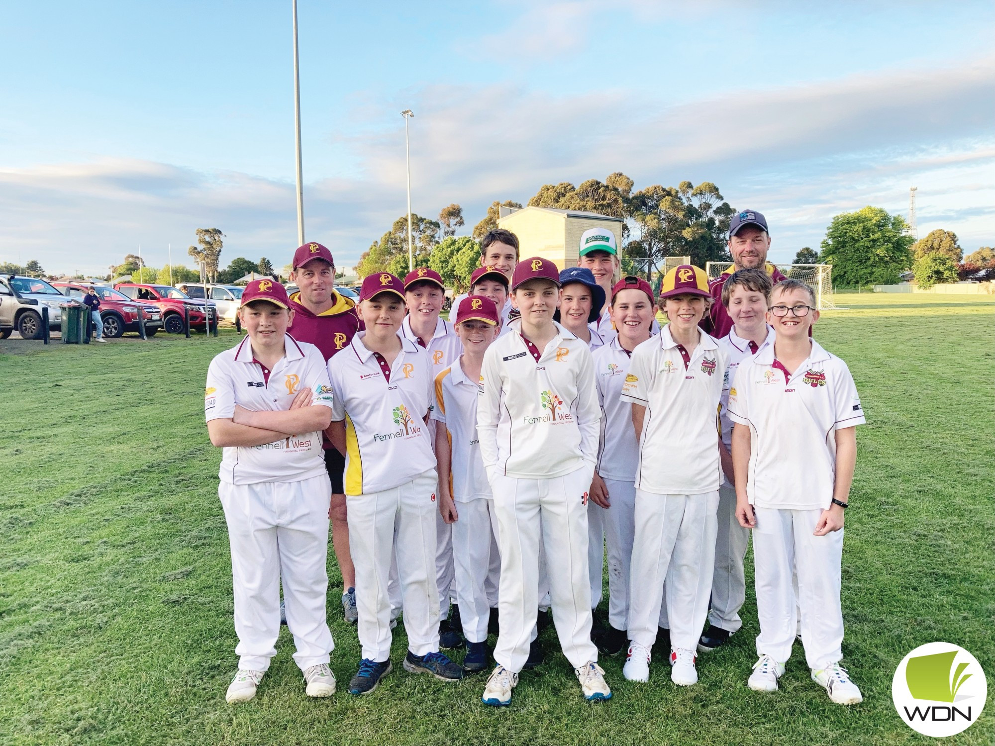 The Bulls’ under 14 leadership group (from left) George Sadler (co vice-captain), Fletcher Tolland (captain) and Joshua Reynolds (co vice-captain).