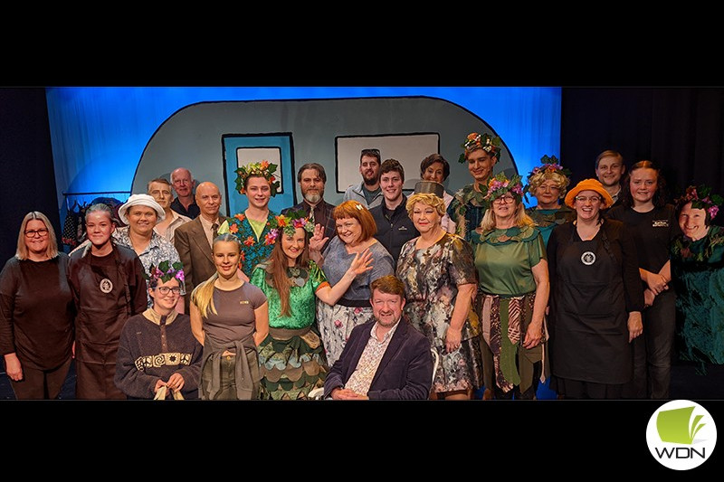 Congratulations: Cast and crew of Camperdown Theatre Company’s recent production ‘Away’.