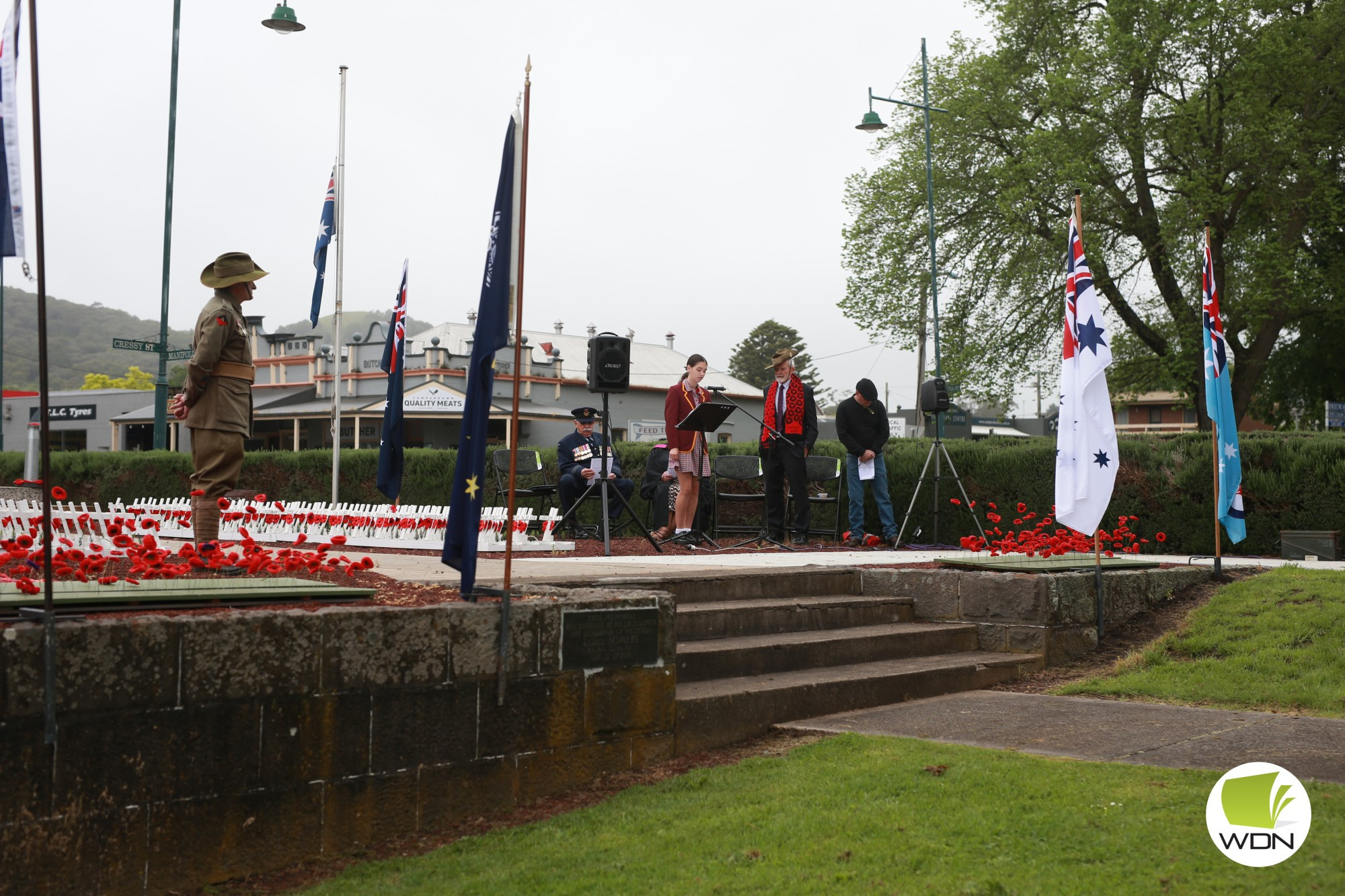 Service honoured: Camperdown RSL sub-branch president Alan Fleming led the Camperdown Remembrance Day Service.