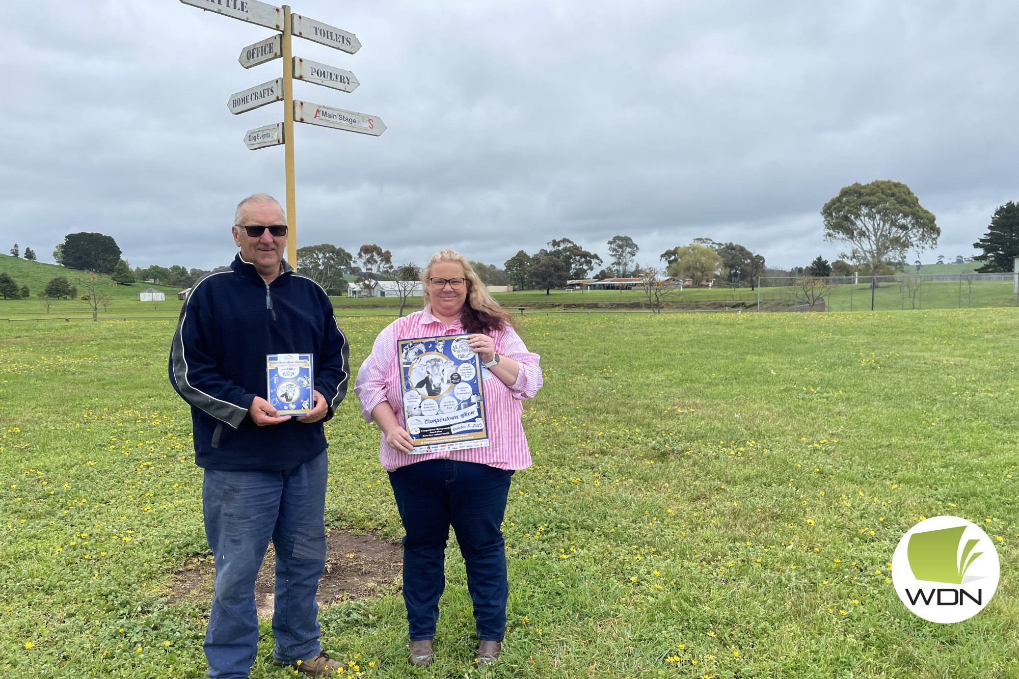 Milestone event: Camperdown show committee member Ian Gladman and show president Ashlea Church are looking forward to this weekend’s show which will be the 150th held.