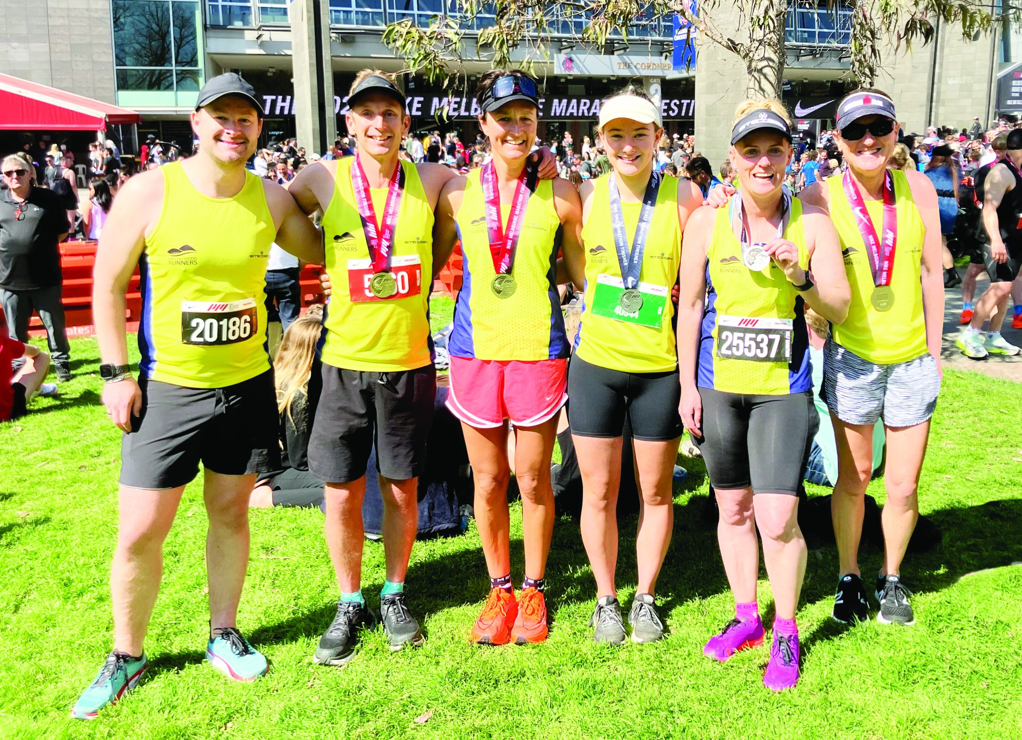 Family affair: Laura Woodmason and her children enjoyed the marathon.