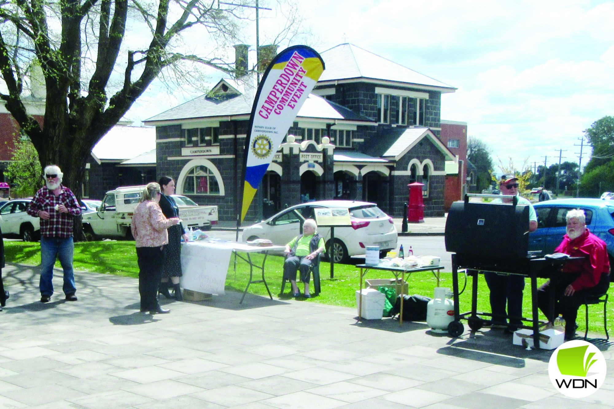Community event: Rotary Club of Camperdown took part in Australian Rotary’s Hat Day on Monday.