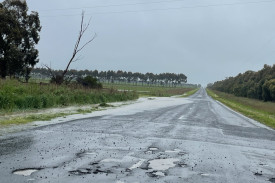 Roads continued to deteriorate with heavy rains, drivers were reminded not to drive through rainfall affected areas. 