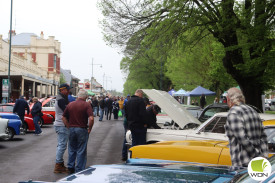 More than 50 cars lined the avenue for the Show and Shine competition. 