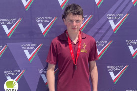 Right: Archie Taylor with his silver medal.