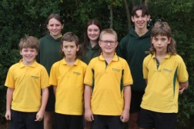 Derrinallum P-12 College junior school captain, with student representative council. 