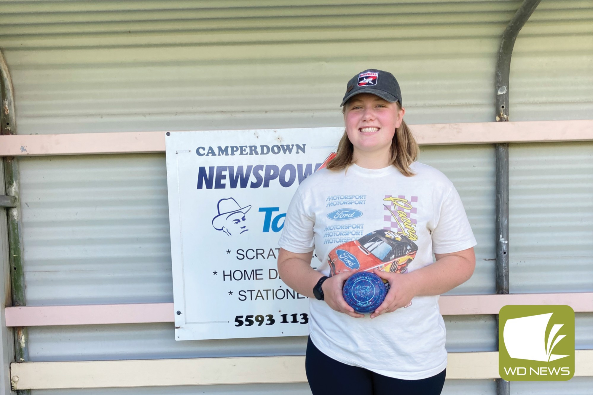 Winner of the girls’ singles event, Jaida Mahoney.
