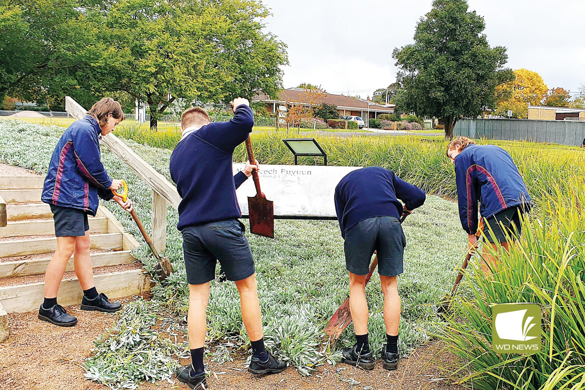 Towards sustainability: Mercy Regional College’s VCE-VM students have been shortlisted for the Tidy Towns awards.
