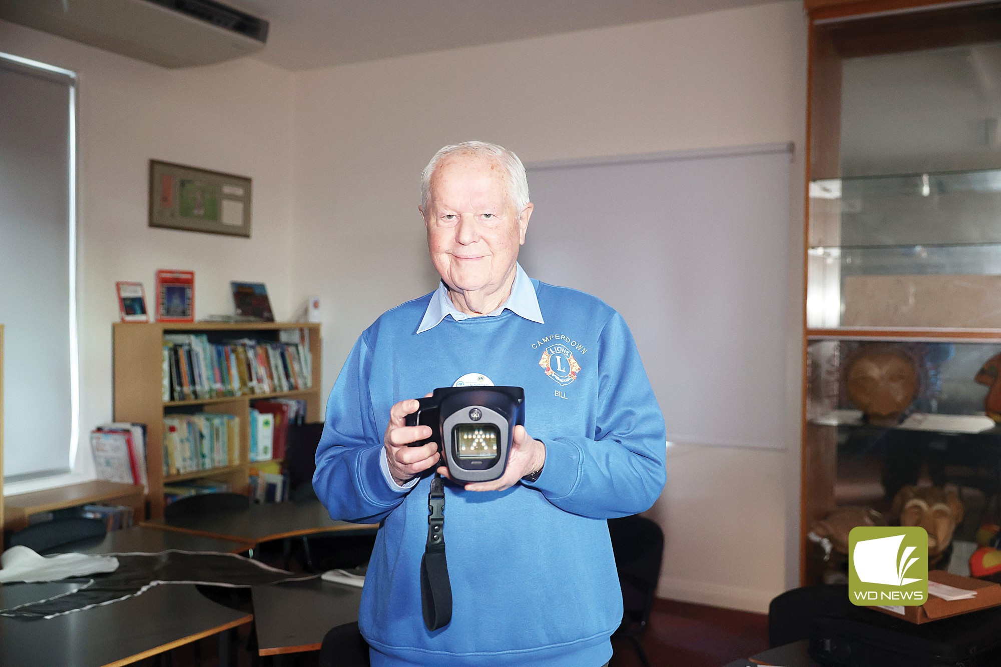 Keeping an eye on things: Camperdown Lions recently had an eye screening clinic at St Patrick’s Primary School.