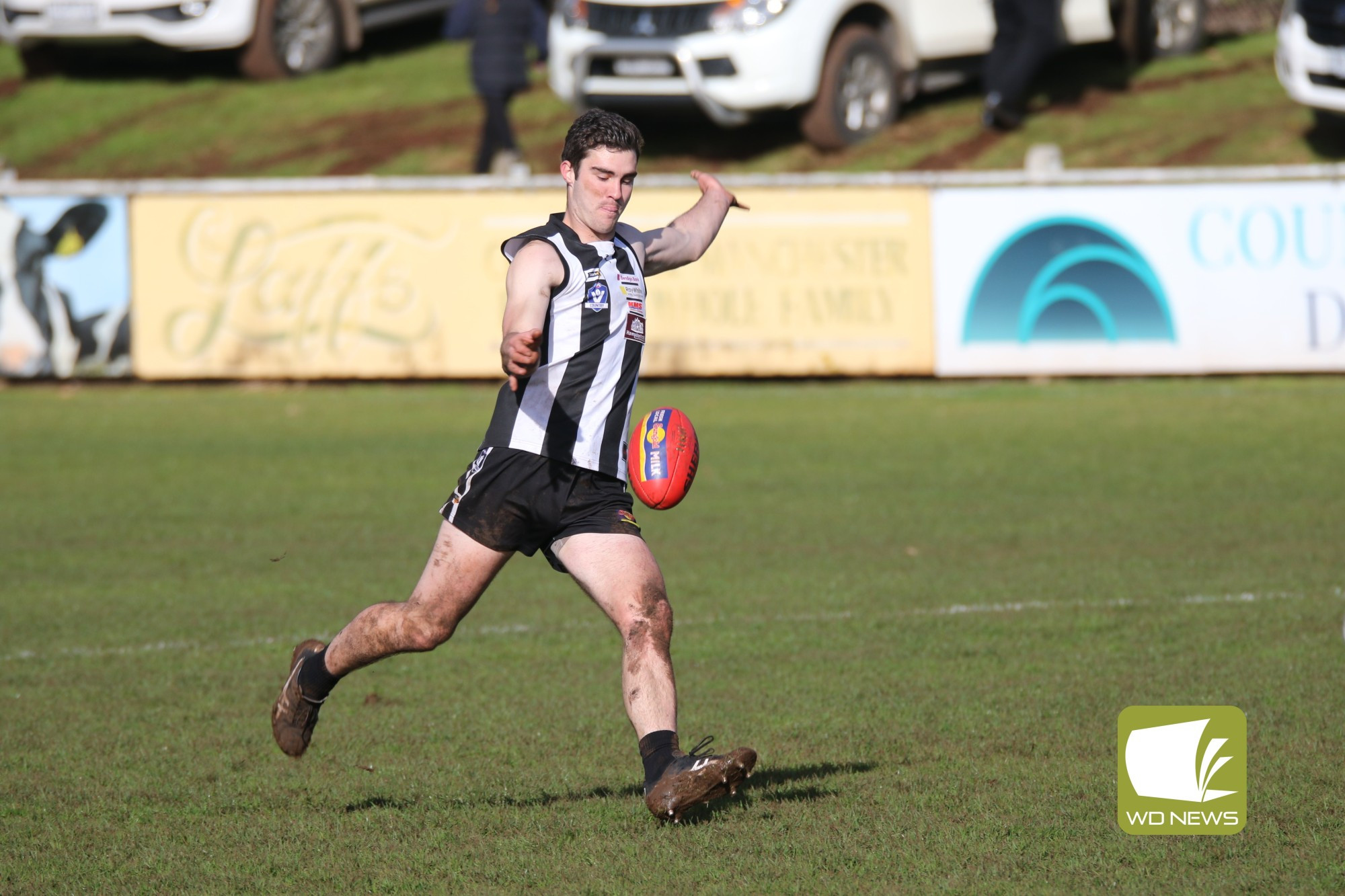 Talented Magpie Angus Gordon booted four on the weekend.