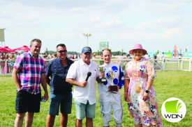 Jockey Jack Hill and Laura Hickey from Sungold Milk and connections of “Riot and Rose”. 