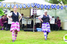 Dancers from Geelong Scottish Dance Breidi and Christine. 