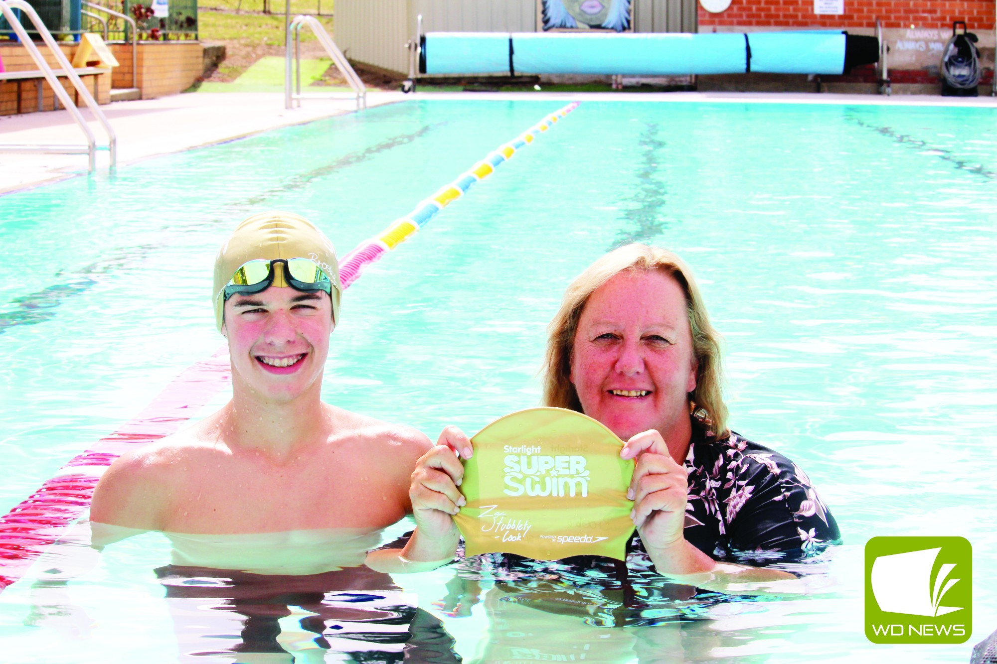 Super swimmer: Jake Burleigh aims to swim 50 km in the month of February.
