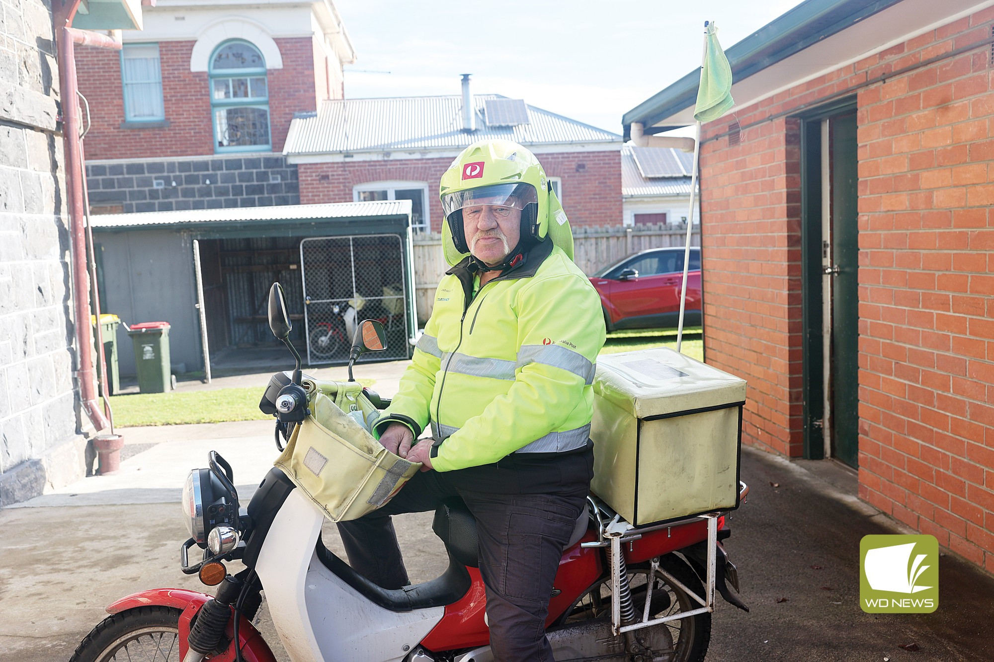 Finishing rounds: Camperdown postie Lud Gungl is retiring from his position after close to 38 years as a postie.