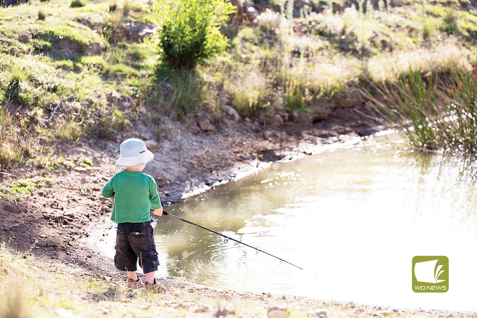 Staying safe: With fishing and staying close to home on the cards during winter months, parents are urged to take precautions around water.