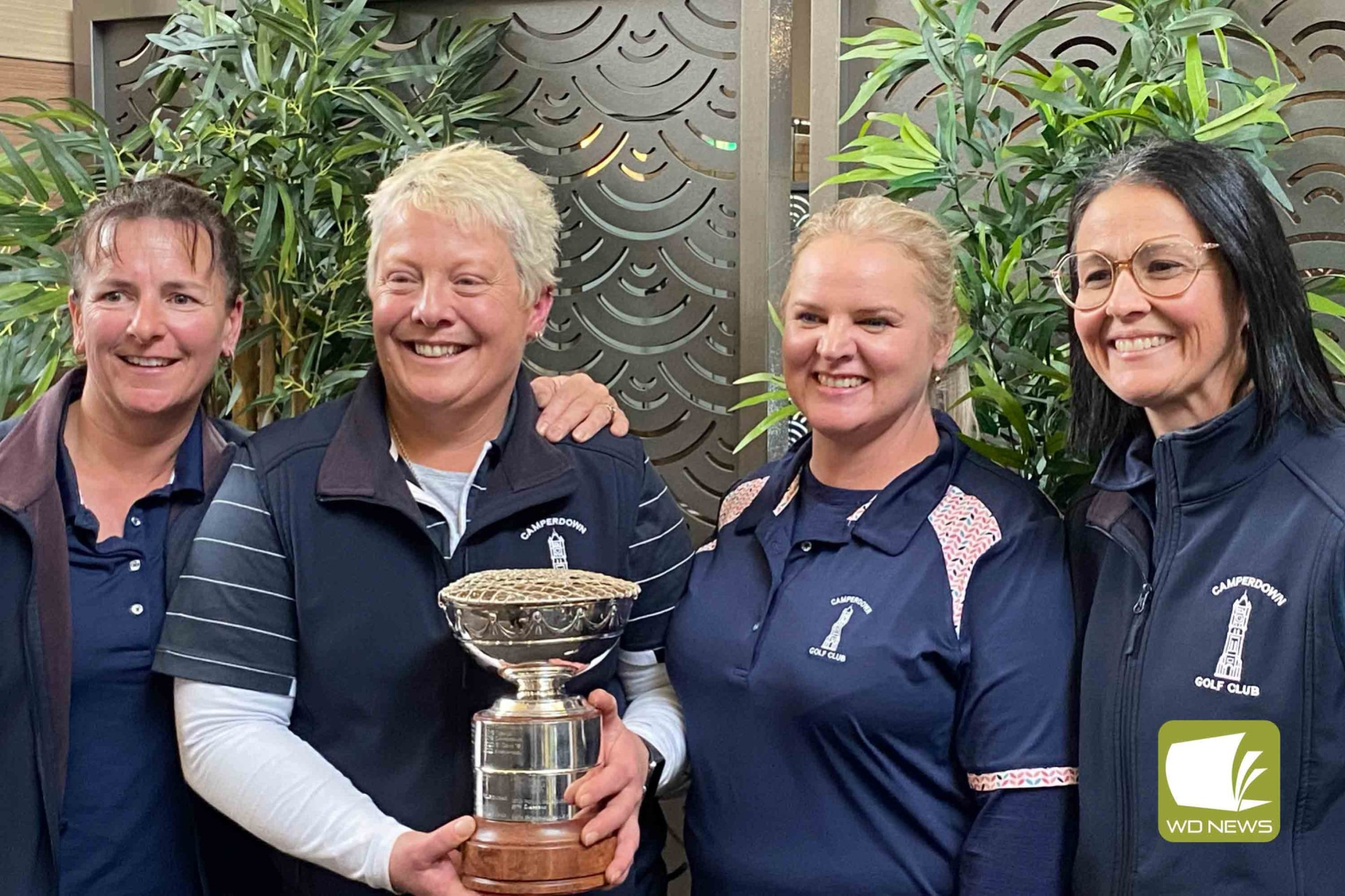 Forbes Cup winners, from left, Tracey Baker, Donna Conheady, Gabby Gill and Leah Cheeseman.