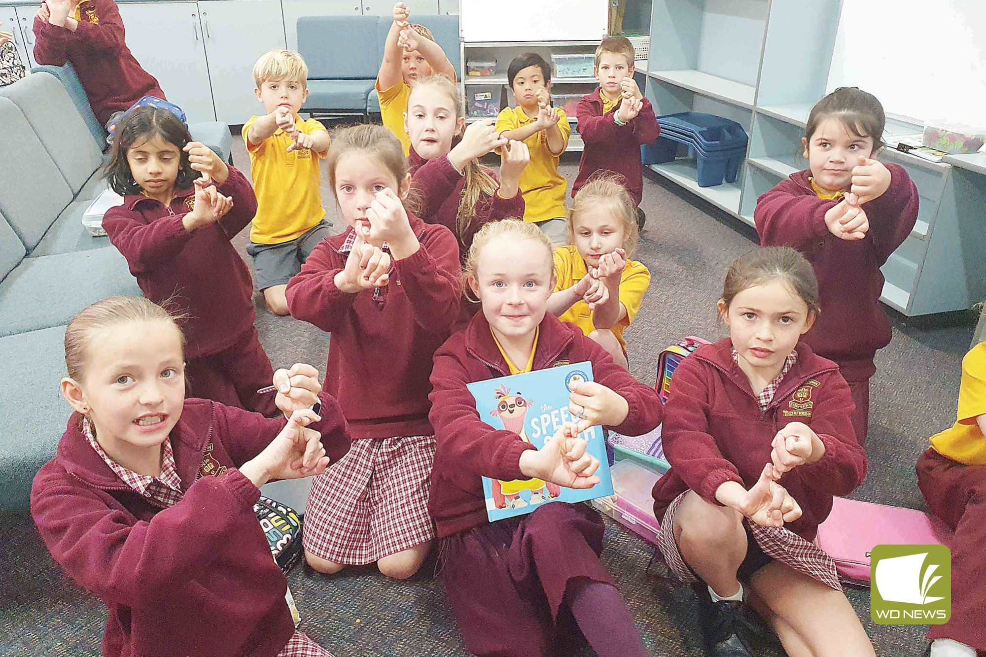 Reading together: St Patrick’s Primary School students were among over one million children to share a book last Wednesday.