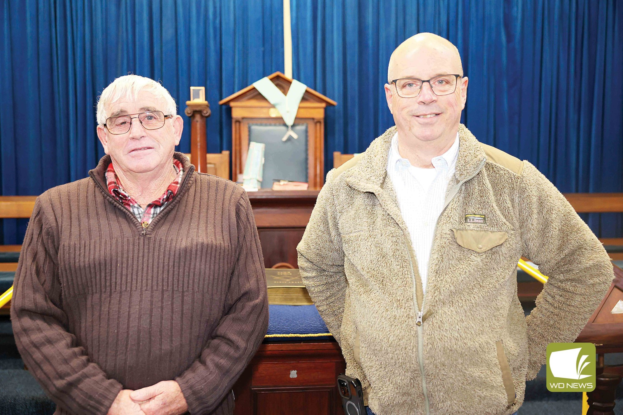 “Making good men better”: President Randy Walton and secretary Robert Fisher are calling for men to join the Freemasons lodge.