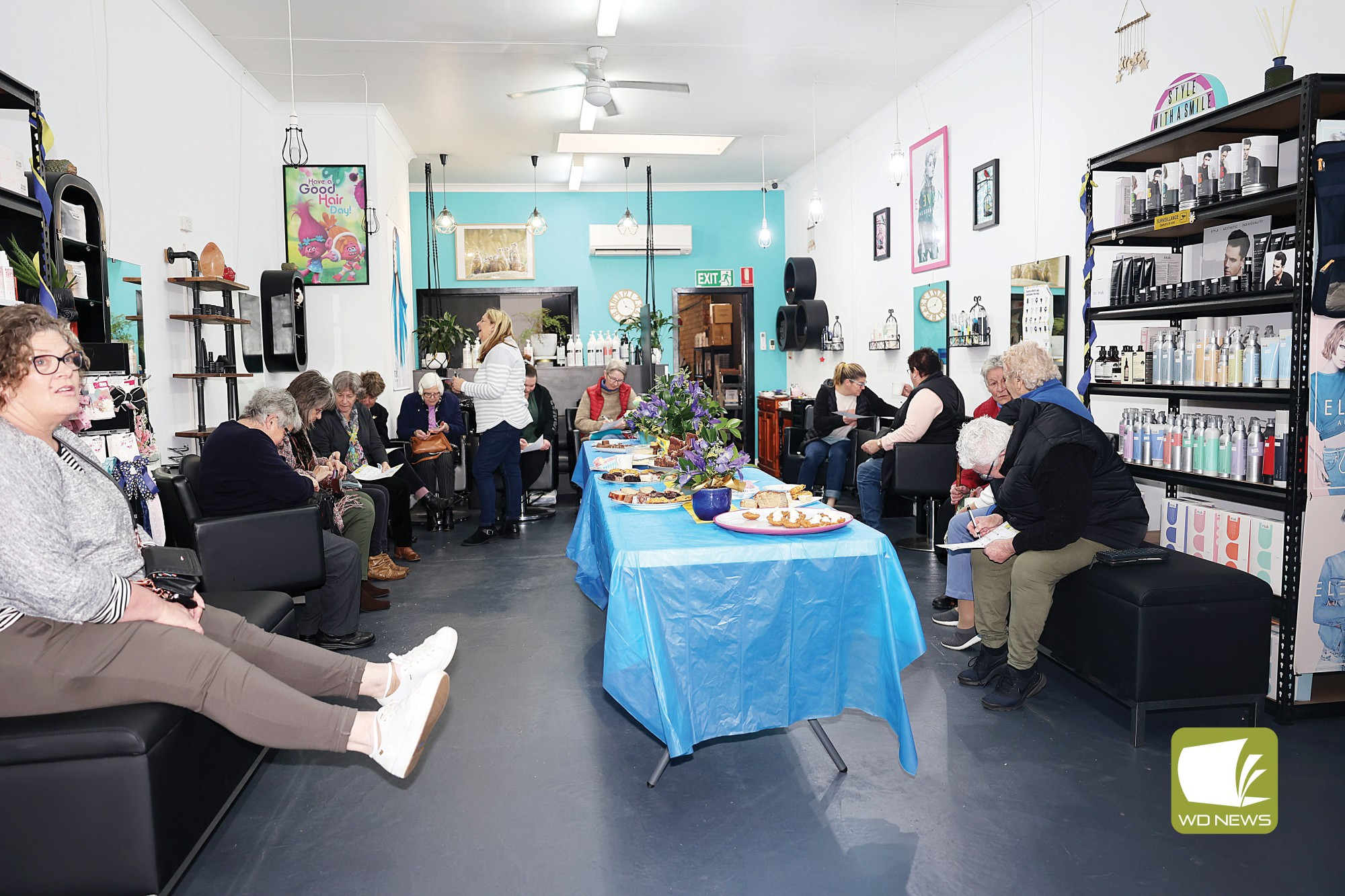 A lovely tea-break: Residents of Camperdown came together to mark the Biggest Morning Tea, raising funds for Cancer Council.