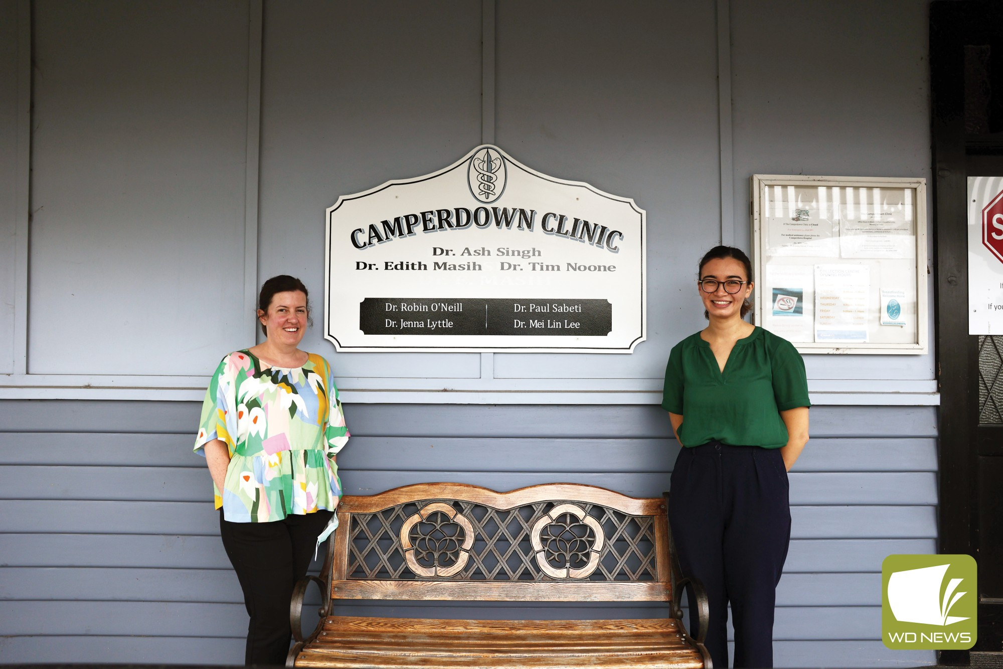 Welcome, doctors: Drs Jenna Lyttle and Mei Lin Lee have been welcomed by the clinic and patients alike.