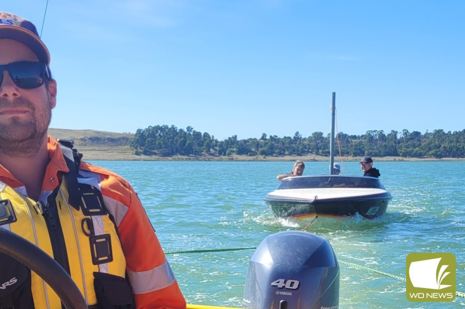 Helping hand: SES Camperdown gave aid to a broken down boat.