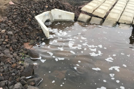 Options drying up: Mr O’Neil is among the members of the community concerned for the future of Lake Bullen Merri if action isn’t taken to improve water flow to the lake and prevent receding water levels. 