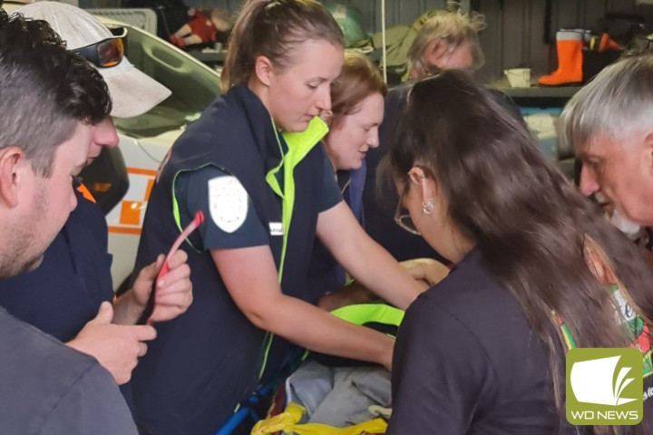 Saving lives: Camperdown SES trained with Ambulance Victoria to share important skills.