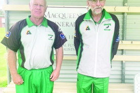 Gary Body and Jack Paasse winners of the men’s pairs. 