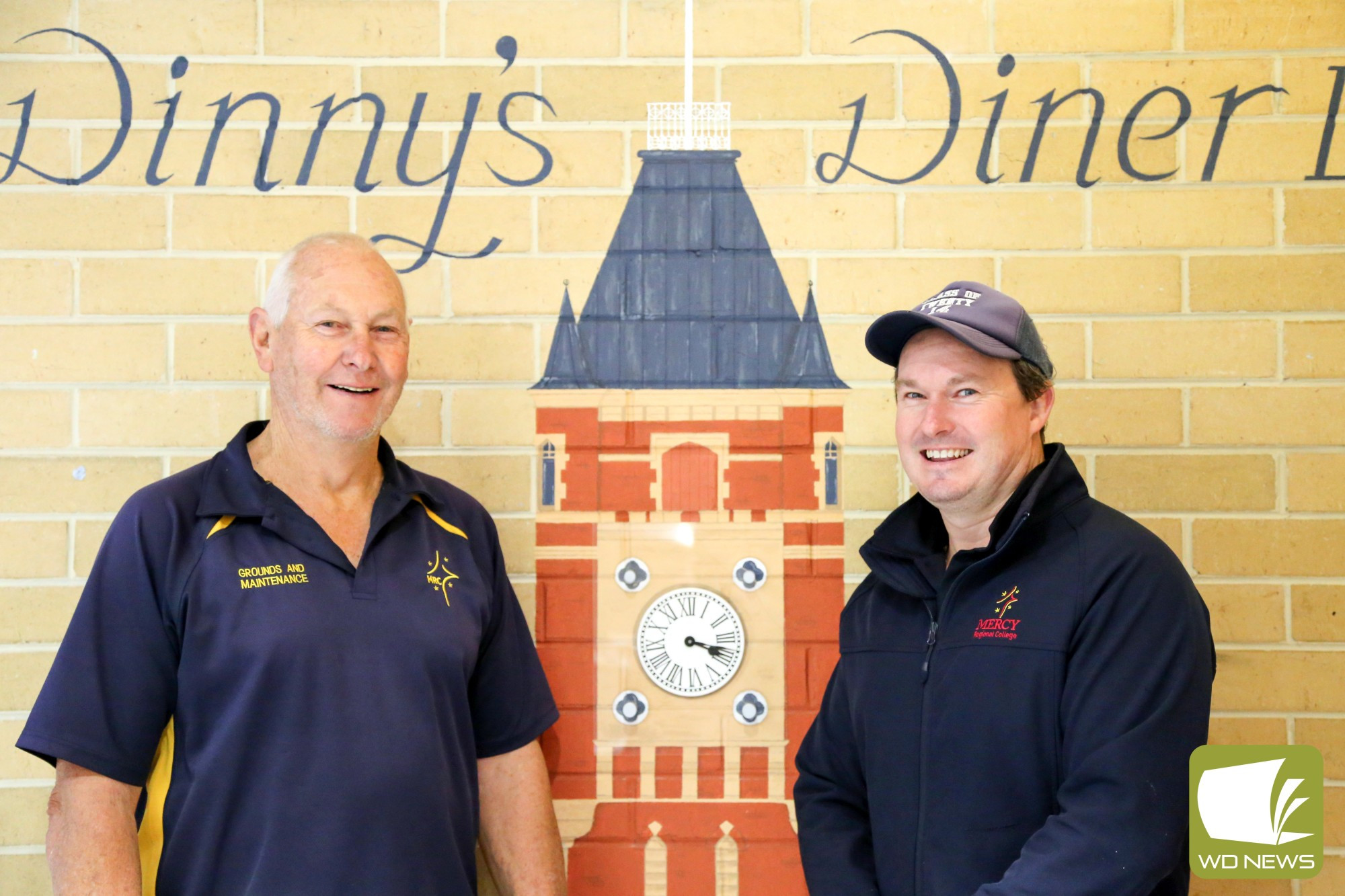 Farewell: Danny Gordon and Mark Evans will depart Mercy Regional College.