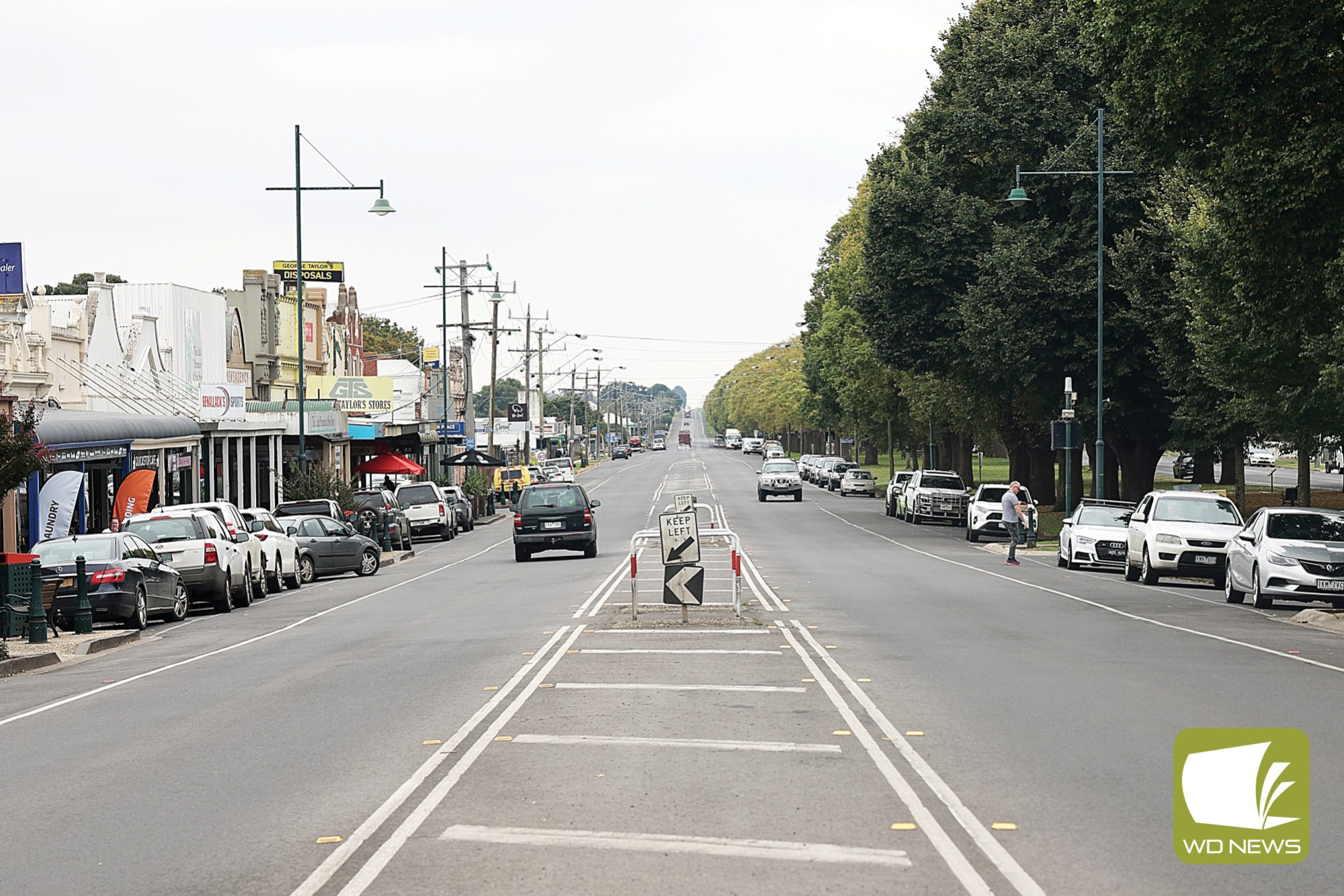 A dangerous place: The highway portion of Manifold Street, where the U-turns have been occurring despite the double lines.