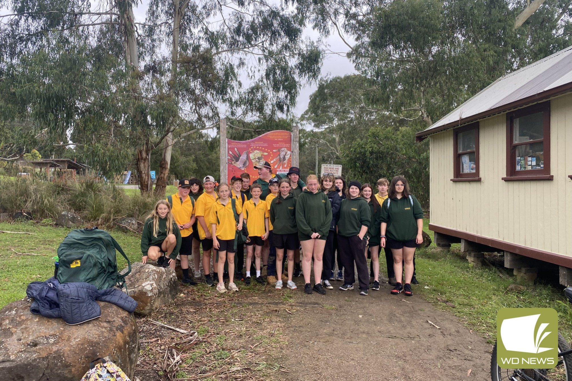 The great outdoors: Derrinallum College students took part in various outdoor activities as part of the Active in Nature program.