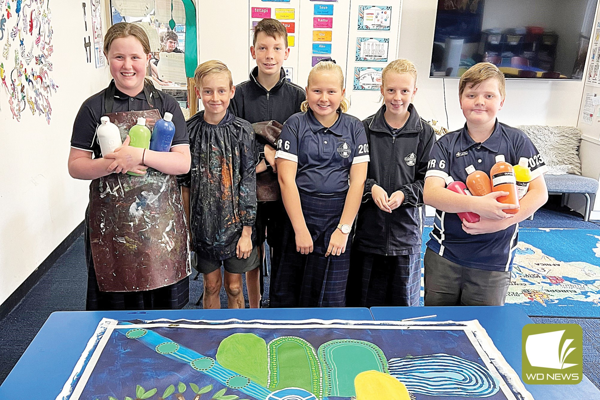 Move, make, motivate: Students at Camperdown College enjoyed a variety of activities for Education Week, including creating art.